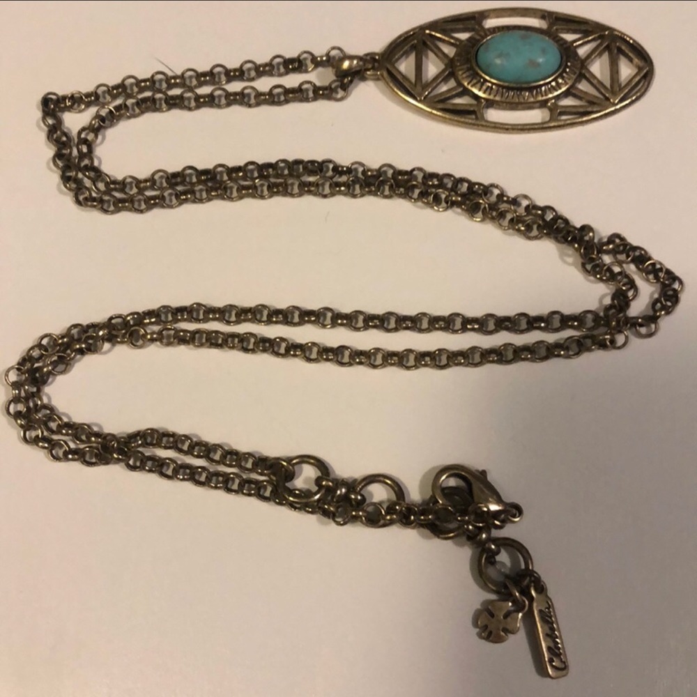Lucky Brand Long Turquoise Necklace